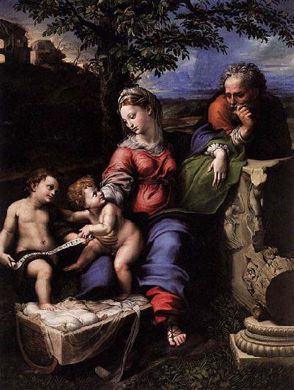 RAFFAELLO Sanzio Holy Family below the Oak oil painting image